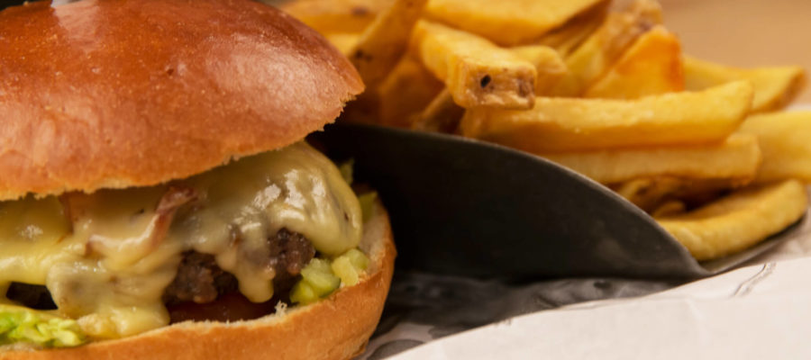 wagyu hamburger van Stadscafé Oscar